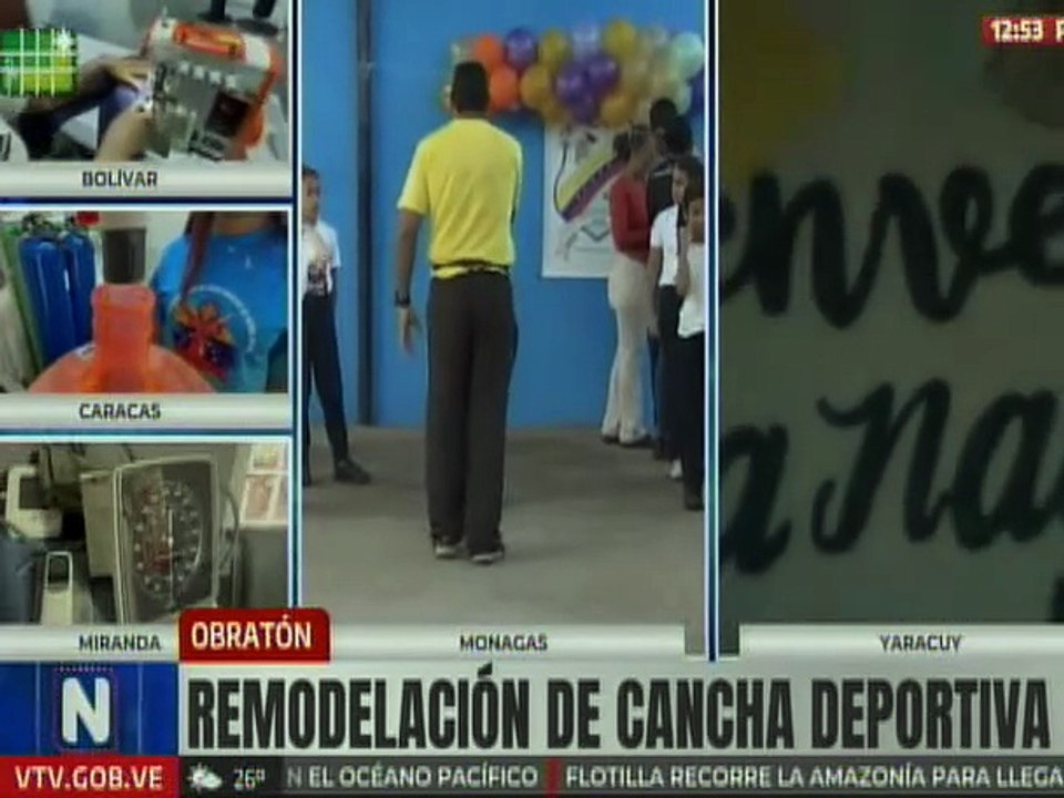 Monagas | Jóvenes del edo. Monagas beneficiados con remodelación de cancha deportiva