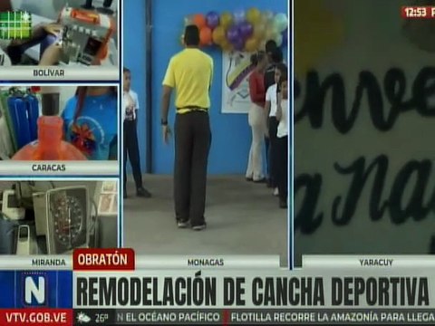 Monagas | Jóvenes del edo. Monagas beneficiados con remodelación de cancha deportiva