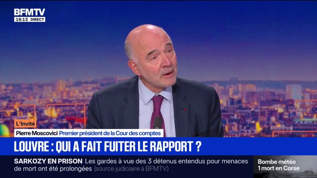 Rapport sur la sécurité du Louvre: La fuite ne vient pas de la Cour des comptes , affirme Pierre Moscovici