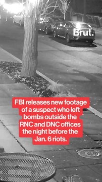 FBI releases footage of suspect leaving bombs outside the DNC and RNC offices before January 6th.