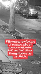 FBI releases footage of suspect leaving bombs outside the DNC and RNC offices before January 6th.
