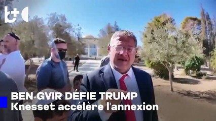Un politicien israélien de droite défie Trump après sa déclaration sur la Cisjordanie