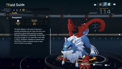 gaogamon all digivolution/de-digivolution/profile Digimon Story Time Stranger