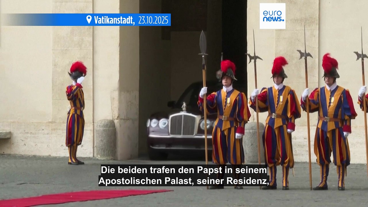 Historischer Besuch im Vatikan: King Charles betet mit dem Papst