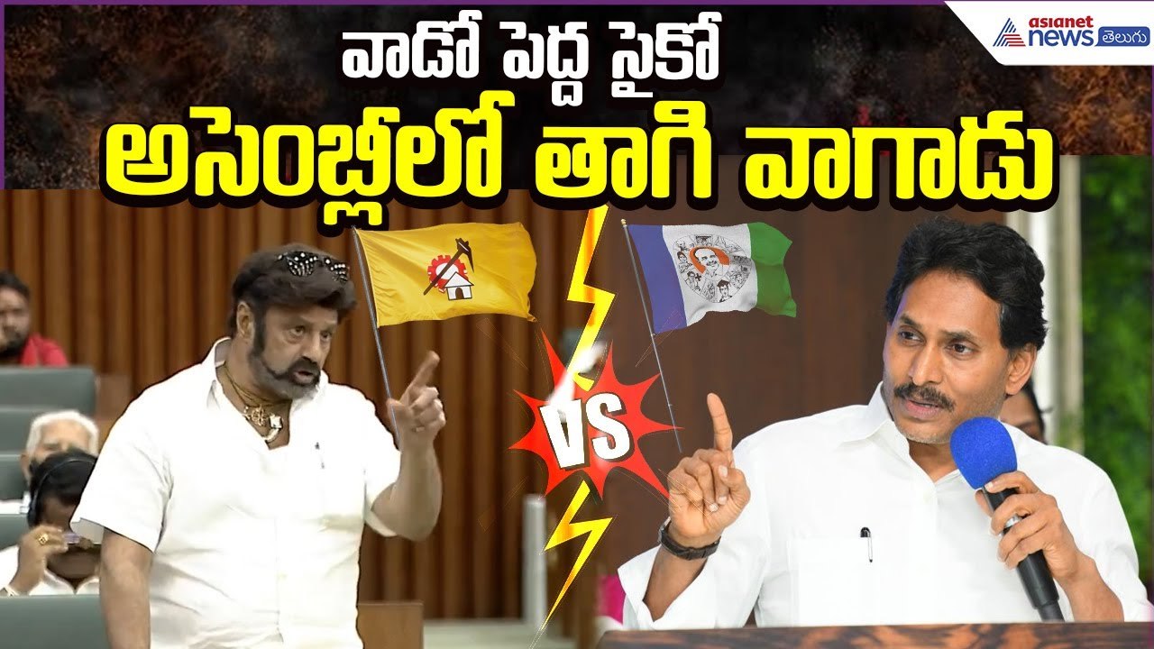 వాడో పెద్ద సైకో.. అసెంబ్లీలో తాగి వాగాడు | YS Jagan VS Balayya | YCP VS TDP | Asianet News Telugu