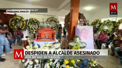 Vecinos y familiares despiden a Miguel Bahena, alcalde de Pisaflores asesinado