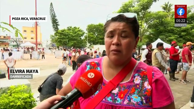 Inicia entrega de apoyos a damnificados por lluvias en Poza Rica, Veracruz