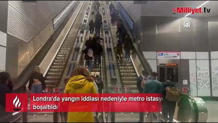 Londra'da yangın iddiası nedeniyle metro istasyonu boşaltıldı
