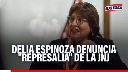 Delia Espinoza denuncia "represalia" de la JNJ: "A través de mí quieren escarmentar a otros magistrados"