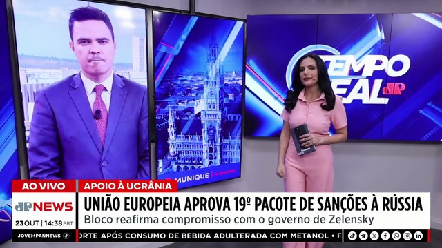 União Europeia aprova 19° pacote de sanções contra Rússia e volta apoiar Ucrânia