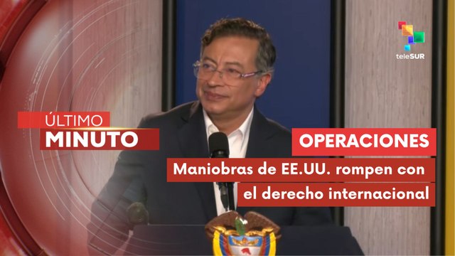 Pdte. Petro denuncia maniobras extrajudiciales de EE.UU. en el Caribe
