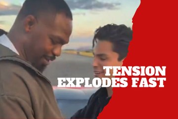 Ryan Garcia and Jon Jones clash after refused handshake