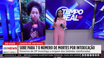 Metanol: sobe para sete o número de óbitos por intoxicação em São Paulo