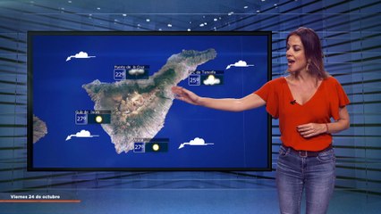 La previsión del tiempo en Canarias para el 24 de octubre de 2025, en Atlántico Televisión.