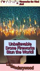 Powerful Tech Meets art in a firework show | unbelievable Drone fireworks #china #chinashow #drone #droneshow #incredible #techshow