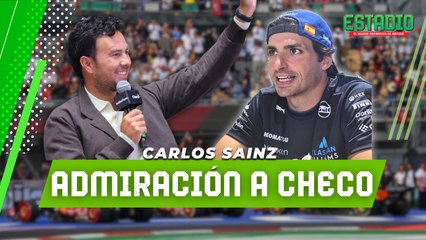 Carlos Sainz ADMIRA a Checo y al PÚBLICO MEXICANO | Estadio Deportes