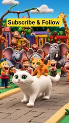 cat and kitten inviting for party #cat #catvideos