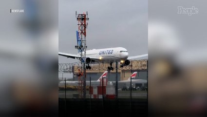 United Flight Aborts Landing at Last Possible Moment Due to Dangerous Winds in Chilling Video