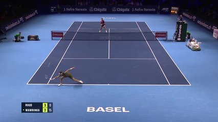 Bâle - Ruud domine Wawrinka et se qualifie en quarts