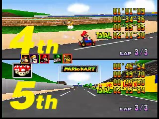 Mario Kart 64 online multiplayer - n64