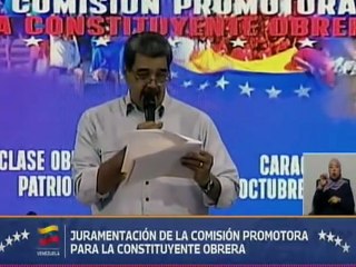 Presidente Maduro juramentó el Comité Promotor del Congreso Nacional de la Clase Obrera