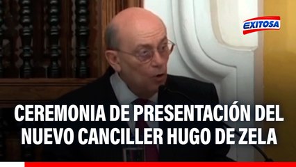 Hugo de Zela es presentado como nuevo canciller del Perú en Torre Tagle