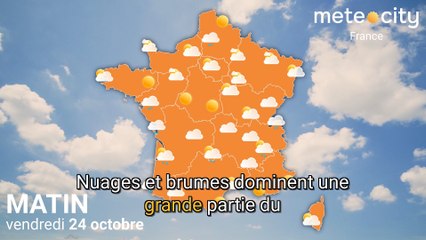 Bulletin météo France du vendredi 24 octobre 2025