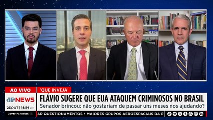 Flávio Bolsonaro sugere que Trump ajude Brasil a combater tráfico após ofensiva na Venezuela