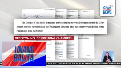 ICC Pre-trial Chamber I, ibinasura ang pagkuwestiyon ng kampo ni FPRRD sa hurisdiksiyon ng ICC | Unang Balita