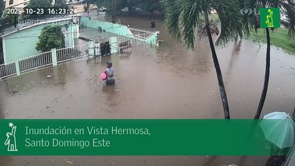 Inundación en Vista Hermosa, Santo Domingo Este