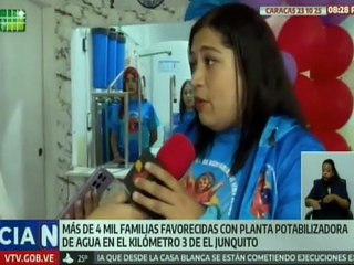 Caracas | Comuna Brisas de Niño Jesús son favorecidos con la instalación de Planta Potabilizadora