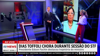 Toffoli chora em sessão do STF após ser homenageado; Dora e Deysi falam sobre manifestação