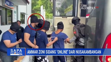 Ammar Zoni Sidang Perdana Secara Online Dari Nusakambangan Terkait Kasus Peredaran Narkoba