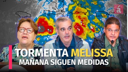 COE eleva a 12 provincias en alerta roja por la tormenta Melissa y advierte saturación de suelos