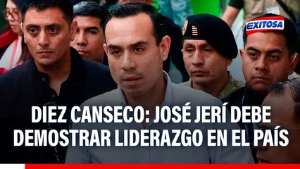 José Jerí debe demostrar liderazgo y evitar hacer un show, sugiere Francisco Diez Canseco