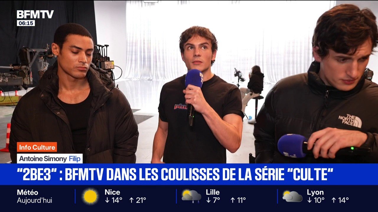 BFMTV dans les coulisses du tournage de la série "Culte - 2Be3"