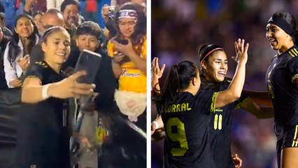 Selección México Femenil: Rebeca Bernal y Lizbeth Ovalle atienden a los fans tras la victoria contra Nueva Zelanda