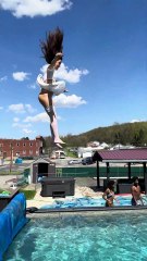 jumping from a tower!