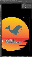 Efek Warp Tool di Adobe Illustrator digunakan untuk mengubah bentuk objek atau teks secara bebas