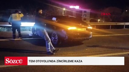 TEM Otoyolu'nda zincirleme kaza: 4 yaralı