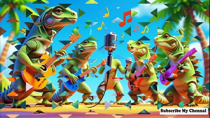 Four lguana Plays _ Nursery Rhymes for kids Song