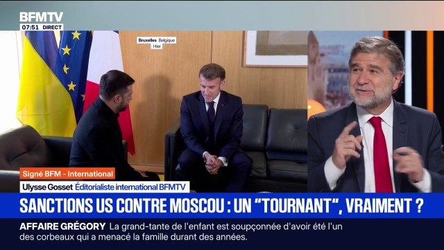 SIGNÉ BFM - Un tournant pour Donald Trump : le président américain sanctionne deux compagnies pétrolières russes afin de faire pression sur Vladimir Poutine pour arrêter la guerre en Ukraine