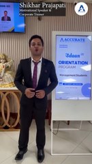 🌟 उdaan Orientation Program - Accurate College 🌟Renowned motivational speaker & corporate trai