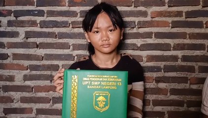 Disdik Bandar Lampung Fasilitasi Gina yang Viral Putus Sekolah Kembali Belajar