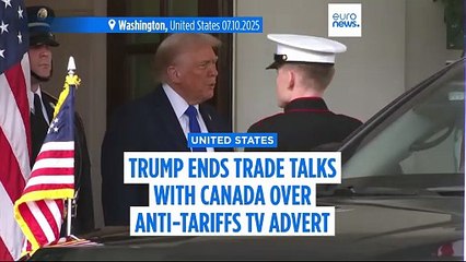 Trump ends trade talks with Canada over anti-tariff TV advert as trade tensions rise yet again