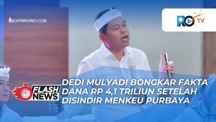 SETELAH DISINDIR MENKEU PURBAYA, DEDI MULYADI BONGKAR FAKTA DANA RP 4,1 TRILIUN DI BANK INDONESIA