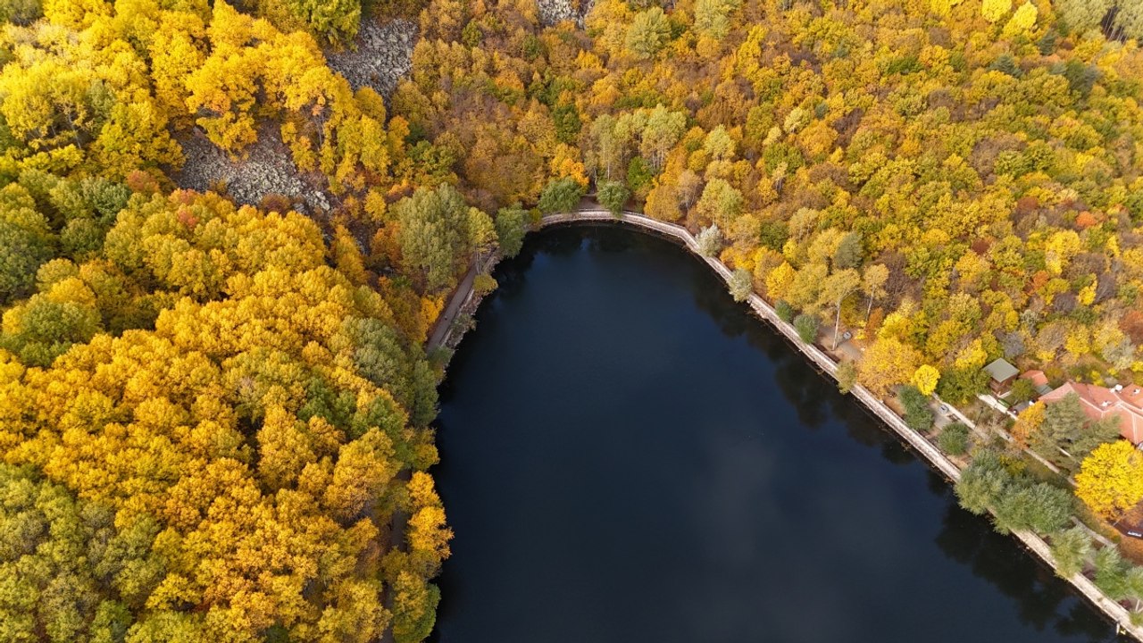 Başkentte sonbahar: Göz kamaştıran Karagöl Tabiat Parkı