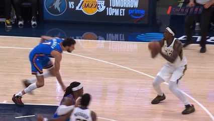 Siakam takes Thunder v Pacers into overtime!