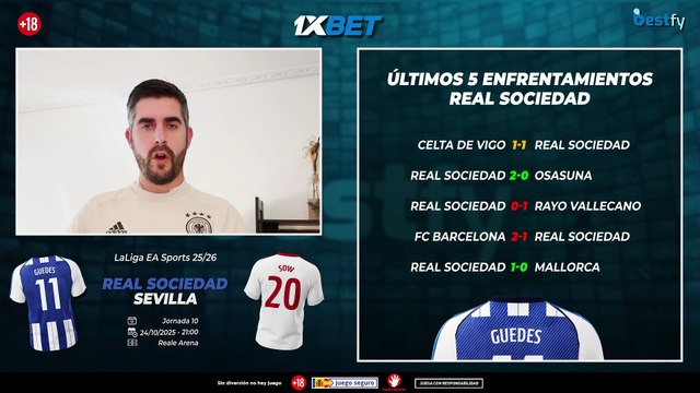 Las mejores cuotas del Real Sociedad vs Sevilla