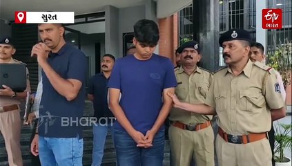 સુરતમાં PSI સાથે ઝપાઝપી કરનાર નબીરાની ધરપકડ, બૂટ-ચપ્પલ વિના 'રિકન્સ્ટ્રક્શન' માટે લવાયો